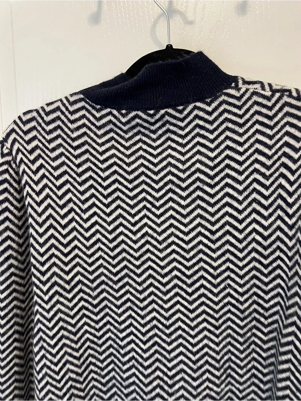 JCREW Button-detail mockneck sweater in herringbone size medium